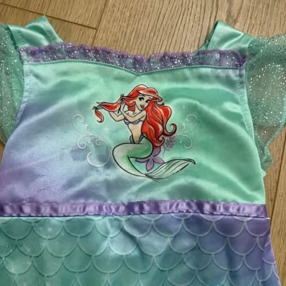 Disney Ariel The Little Mermaid Nightgown Size 3T